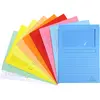 Image de Exacompta - Réf. 50450E - Paquet de 10 chemises à fenêtre sans plastique SUPER 160 g/m² - couleurs pastel - chemises certifiées PEFC  - dimensions 22 x 31 cm pour format A4-10 couleurs assorties