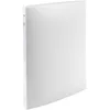 Image de Exacompta - réf. 51185E - 1 Classeur souple avec étiquette OPAK - 4 anneaux ronds diamètre 15 mm - Dos 20 mm - Dimensions extérieures : 32 x 25 cm - Format à classer A4 - Coloris : blanc