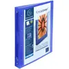 Image de Exacompta - réf. 51562E - 1 classeur PP rigide personnalisable 1 poche - 4 anneaux ronds diamètre 30 mm - Dimensions extérieures : 32 x 26,8 cm - Format à classer A4 Maxi - Coloris : bleu