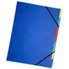 Image de EXACOMPTA Trieur agrafé avec élastiques 7 compartiments Bleu