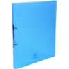 Image de Exacompta - Réf. 54198E - 1 Classeur souple en PP Crystal - 2 anneaux ronds diamètre 15 mm - Dos 20 mm - Dimensions extérieures : 32 x 25 cm - Format à classer A4 - 5 couleurs aléatoires
