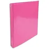 Image de Exacompta - réf. 519296E - 1 Classeur rigide Pelliculé Iderama - 4 anneaux ronds diamètre 30 mm - Dos 40 mm - Dimensions extérieures : 32 x 26 cm - Format à classer A4 - Coloris : rose