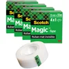 Image de Scotch Ruban Magic - 4 Rouleaux, 19 mm x 33 m - Idéal pour le Bureau et l'École