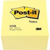 Image de Post-it Bloc cube de notes adhésives 636B 76 mm x 45 mm jaune 450 feuille(s)