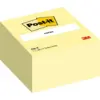 Image de Post-it® Notes en cube 636-B, Jaune canard, 76 mm x 76 mm, 450 feuilles/feuille, 1 feuille/cartouche, 100 % PEFC, SGSCH-PEFC-COC-110078