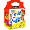 Image de CLEOPATRE - Lot de 6 Pots de Peinture Gouache (Blanc, Noir, Bleu Primaire, Jaune Primaire, Magenta, Vert Printemps) avec Pinceau Intégré Format 50ml   Rentrée des classes - Fabrication Française