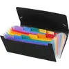 Image de Viquel Rainbow Class - Trieur Accordéon de Bureau, Porte Document 12 Positions, Organisateur de Bureau Extensible, Trieur Format Chèque en Plastique, 26 x 13 cm