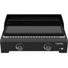 Image de Campingaz Othello 2 Plancha Gaz - Grill de table - Gril Teppanyaki avec plaque de cuisson en acier émaillé - 2 brûleurs en acier avec technologie BlueFlame pour les grillades méditerranéennes, 6 KW