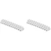 Image de Blocs de jonction életriques | Barrières de connexion électrique du terminal | Connecteur rapide borne de serrage pour câble électrique | Barette 2,5mm ² | Blanc Vrac | 704100 Debflex (Lot de 2)
