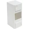 Image de Coffret électrique - Tableau électrique étanche - Coffret tableau - Module électrique - coffret modulaire vide 1 rangée - 4 modules - Dimensions 86 mm x 160 mm x 73 mm - Blanc - 707240 Debflex
