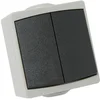 Image de Interrupteur va et vient - Prises electriques Standard - Prise extra plate - Prise murale - Interrupteur va et vient sans Fil - Gamme Perle/Appareillage en saillie étanche/Double va et vient IP65 - Gris 730150