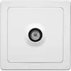 Image de Prise TV murale - Prise Antenne - Prise Antenne tv Murale - Prise tv - Prise Télé Simple Gamme Blok - Prise Tv Blanc - Pose en Saillie - Debflex - 746811