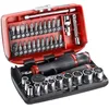 Image de FACOM - Coffret à Douille 1/4" 6 Pans Métriques et Embouts - R2NANO - Coffret Outils Complet - 38 Pièces avec Cliquet, Douilles, Rallonges, Cardan, Poignées - Boîte de Rangement