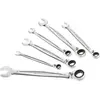 Image de FACOM - Clé Mixte à Cliquet 10mm - 467B.JE6PB - Mécanisme à Cliquet Compact, Réversible par Levier - Angle de Reprise à 5° -  il et Fourche Inclinés à 15° - Présentation Chromée Satinée