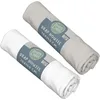 Image de BabyCalin - Lot de 2 draps housse Blanc/Gris Babycalin- 70x140 cm certifié OEKO-TEX