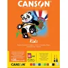 Image de CANSON Kids Création couleur - Bloc 30 feuilles A4 - 120g/m² - 10 couleurs assorties