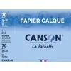 Image de CANSON - Pochette 12 feuilles de papier calque 24x32cm - 70g/m²