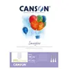 Image de Canson Bloc De Dessin Multi-techniques Imagine Din A3 Lisse Collé 50 Feuilles 200gr 29.7x42 Cm