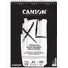Image de CANSON XL Dessin noir - Album spiralé 20 feuilles A3 150g/m²