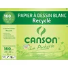Image de Canson - 200777100 - Pochette de 10 feuilles de papier dessin recyclé - 160 g - 24 x 32 cm