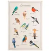 Image de Coucke Torchon en métis imprimé, Oiseaux, 50x75 cm