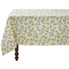 Image de COUCKE Nappe imprimée en métis, Zeste de Citron, 160 x 240 cm, Jaune