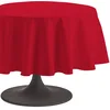 Image de Coucke Nappe Ronde Uni Cerise Coton 235 cm