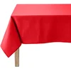 Image de Coucke Nappe Carré Uni Cerise Coton 180 x 180 cm