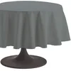 Image de Coucke Nappe Ronde Uni Anthracite Coton 180 cm