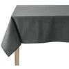 Image de Coucke Nappe Carré Uni Anthracite Coton 180 x 180 cm
