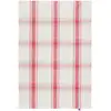 Image de Coucke Serviette française en Coton et Lin, Motif Plaid Rouge, 50,8 x 76,2 cm, Rouge