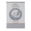 Image de Coucke Serviette Jacquard en Coton français, Gruyere Cheese 50,8 cm par 76,2 cm, Bleu, 100% Coton