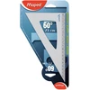 Image de Maped Équerre en Aluminium 60° - Instrument de Mesure de Précision 21 cm pour Bureau et Scolaire, Couleur Argent.