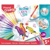 Image de Maped Creativ - Blowpen Art - Kit de 24 Feutres Aérographes avec Tube Blowpen pour créer des Dessins originaux - Kit de Loisirs Créatifs dès 5 ans, Multicouleurs, Taille Unique