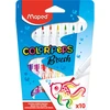 Image de Maped Stylos Feutres à Brosser Lot de 10 - Jeu de Feutres Lavables pour le Dessin et les Activités Artistiques Enfants