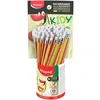 Image de Maped - Crayons à Papier d’Apprentissage Surface Anti-dérapante - Corps texturé pour Faciliter la Préhension - Avec Gomme Blanche - Pot de 72 Crayons-Gris