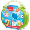 Image de Maped Color'Peps Malette de Coloriage pour Bébé et Enfant dès 1 an   Kit Premier âge avec 10 Feutres Jumbo + 12 Craies de Cire Jumbo + 1 Poster Géant à Colorier