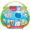 Image de Maped Color'Peps: Jeu de 4 Feutres Jumbo et 4 Crayons de Cire pour Enfants Dès 1 An - Boîte de Couleurs