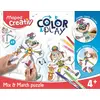 Image de MAPED Creativ - Puzzle à Colorier - Loisir Créatif enfants - Jeu Éducatif - 55 Pièces