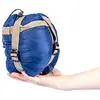 Image de C.A.O. - Sac de Couchage Compact en Extérieur : Nylon 290T imperméabilisé Doublure : Coton 240T Garnissage : Fibre de Soie 80g/m² - Couleur Bleu - Longueur 200 cm - Largeur 80 cm