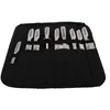 Image de Pradel Excellence - I7100 - Sac Couteaux Professionnels 9 Pièces - Essentiels - 7 Couteaux + 1 Fusil d’Affûtage + 1 Couperet - Lames Inox - Manches Inox - Compatibles Lave-Vaisselle - Sac de Rangement