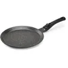 Image de Pradel Excellence - PCUI001020 - Poêle à Crêpes Fonte d'Aluminium Premium Ø28cm - Revêtement Anti-Adhésif Façon Pierre - Manche Amovible - Tout Feu, Induction, Noir