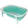 Image de Babysun Baignoire Bébé, Pliable Ultra Compacte, 0-12 Mois, Contenance: 35L, Turquoise