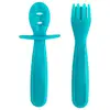 Image de 2 couverts d'apprentissage Bleu