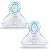 Image de Lot de 2 tétines en silicone T2 Transparent