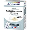 Image de JUVAMINE - Collagène marin 3000 mg Type I et Vitamine C - Beauté - Contribue à la Fonction Normale de la Peau - 20 sticks à diluer - Programme de 10 Jours - Fabriqué en France