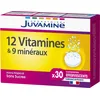 Image de JUVAMINE - 12 Vitamines & 9 Minéraux - Aide à réduire la fatigue - 30 Comprimés Effervescents (Lot de 2)