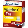 Image de JUVAMINE - Fer + Vitamine C - 30 gélules à avaler - Fatigue et immunité - Réduit la Fatigue - Absorption du Fer - Lipofer® - Vitalité - Fabriqué en France
