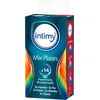 Image de INTIMY - Mix Plaisirs - x14 - Assortiment de préservatifs lubrifiés - 5 sensations différentes - Intense, Fraise, Menthe, Fin et Classic - Latex de Caoutchouc Naturel - Sécurité et Qualité