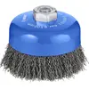 Image de Bosch Accessories Brosse boisseau, à fils ondulés, 0,5 mm, 100 mm, 8500 trs/min, M 14 Bosch Power Tools 1608614011 1 pc(s)